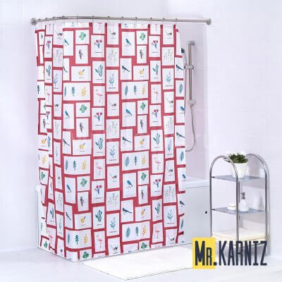 Штора для ванной Birds Photo Frames